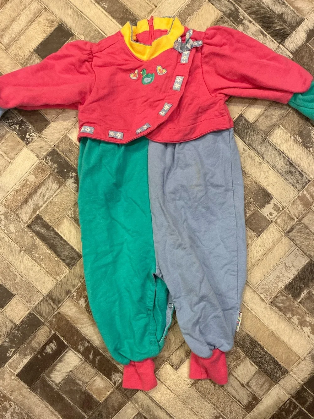 Vintage Gymboree Rainbow tag Hansel and Gretel 1995 Baby Outfit